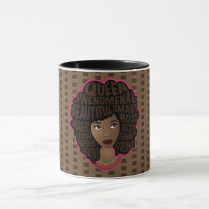 Encouraging Women   Polka Dot   Brown Mug