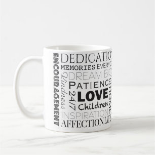 Encouraging Word Collage  Coffee Mug