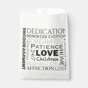 Encouraging Word Collage Favour Bag