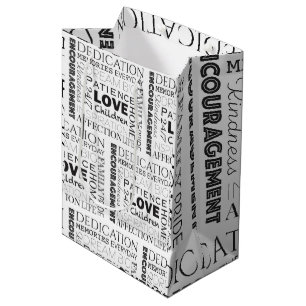 Encouraging Word Collage  Medium Gift Bag