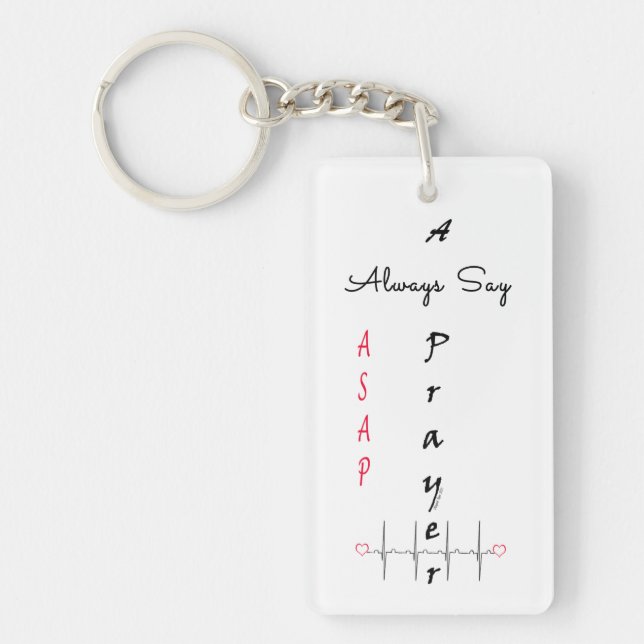 Encouraging Words on Acrylic Key Chain (Front)