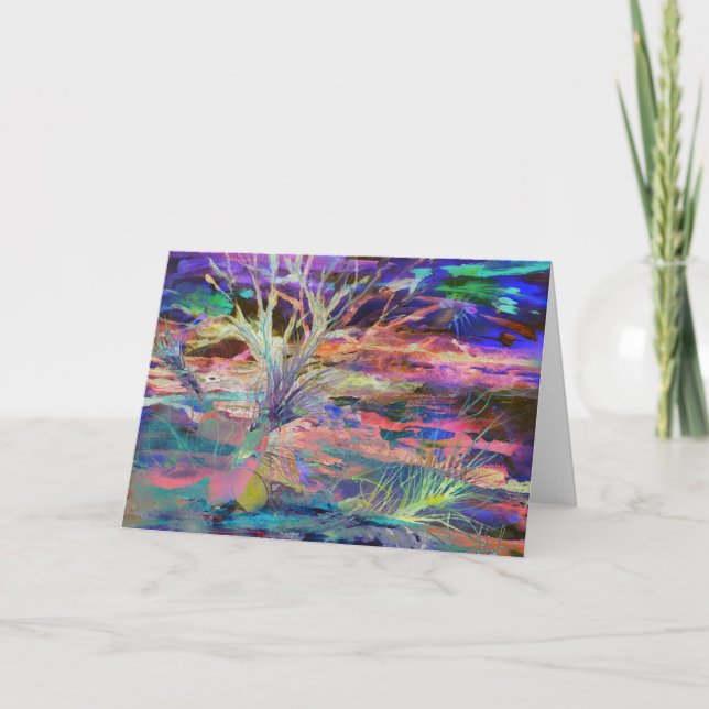 Encroachment - Greeting Card, Original Artwork Thank You Card (Front)