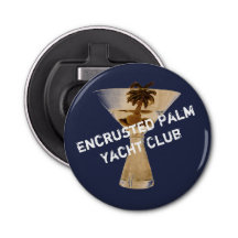 Encrusted Palm Yacht Club Bottle Opener
