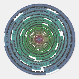 Encryption Circle - LOCKED Classic Round Sticker