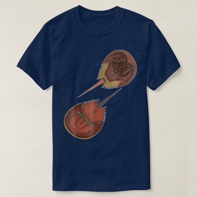 Encycloart Horseshoe Crab Xiphosura T-Shirt (Design Front)