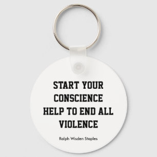 end all violence key ring