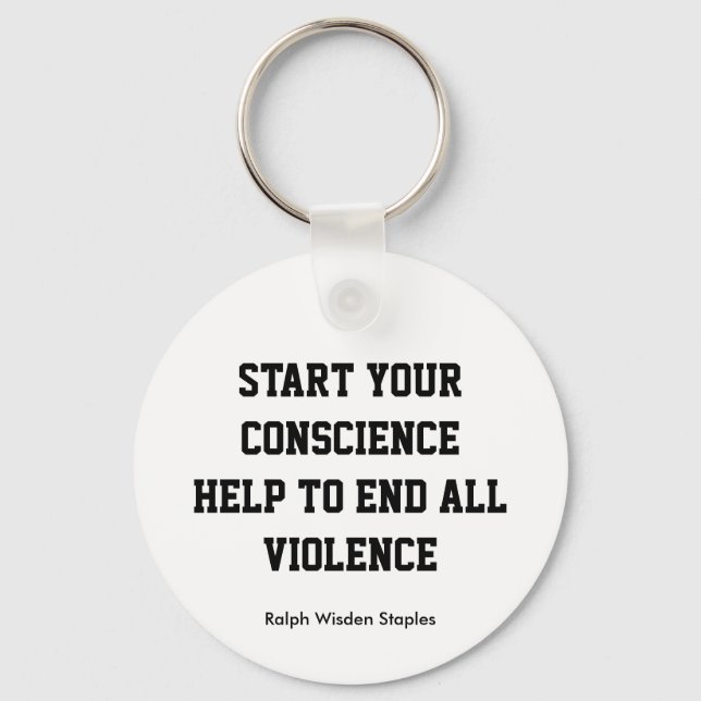 end all violence key ring (Front)