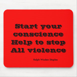 end all violence mouse pad