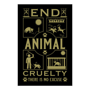 End Animal Cruelty Poster
