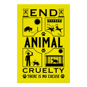 End Animal Cruelty Poster