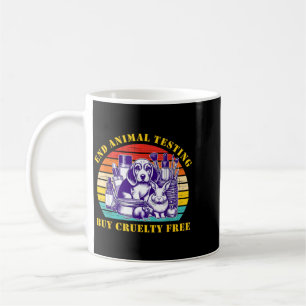 End Animal Testing Buy Cruelty Free Vegan Activism Coffee Mug