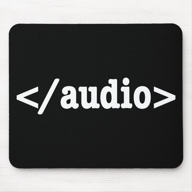 End Audio HTML5 Code Mouse Pad (Front)