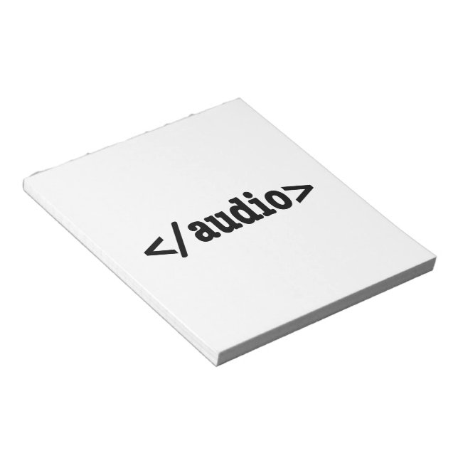 End Audio HTML5 Code Notepad (Angled)
