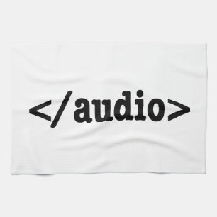 End Audio HTML5 Code Tea Towel
