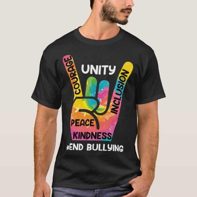 End Bullying Awareness and Solidarity for handicap T-Shirt (Front)
