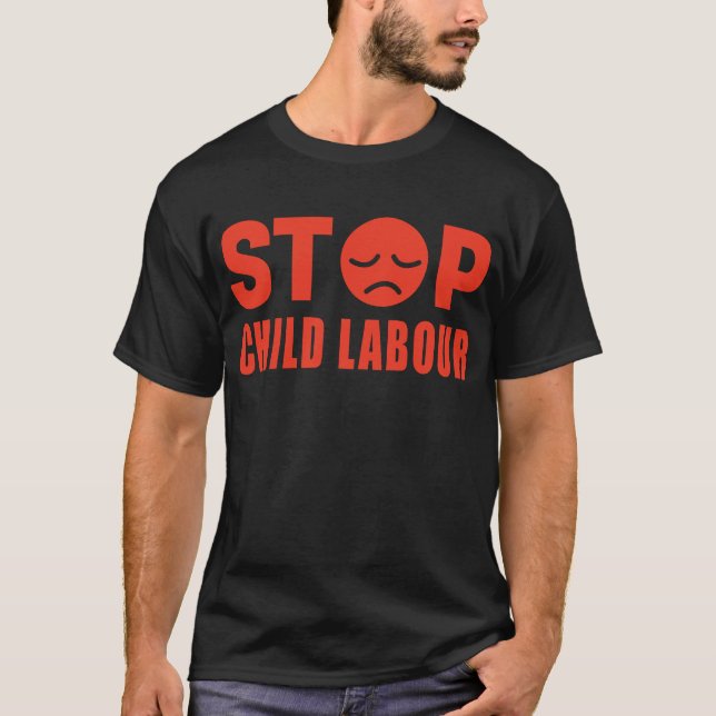 End Child Labour, world day against child labour T-Shirt (Front)