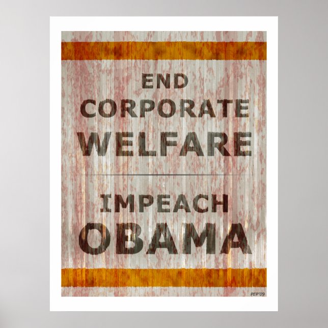 End Corporate Welfare Poster (Front)