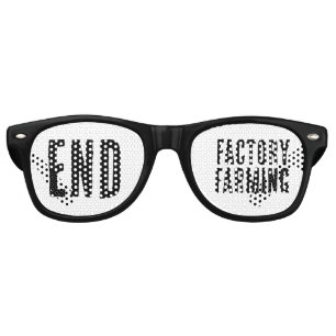 END FACTORY FARMING VEGAN SUNGLASSES