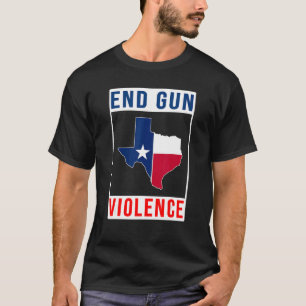 End Gun Violence Awareness Texas Flag T-Shirt