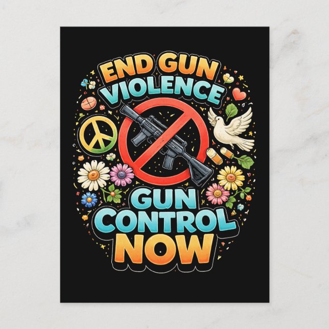 End Gun Violence Now Postcard (Front)