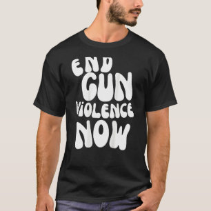 End Gun Violence Now Retro Oversize Image T-Shirt