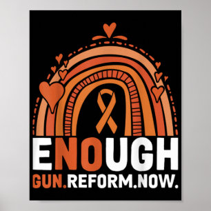 End Gun Violence Wear Orange T-Shirt Classic Poster