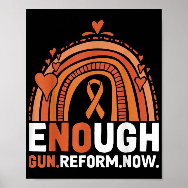 End Gun Violence Wear Orange T-Shirt Classic  Poster (Front)