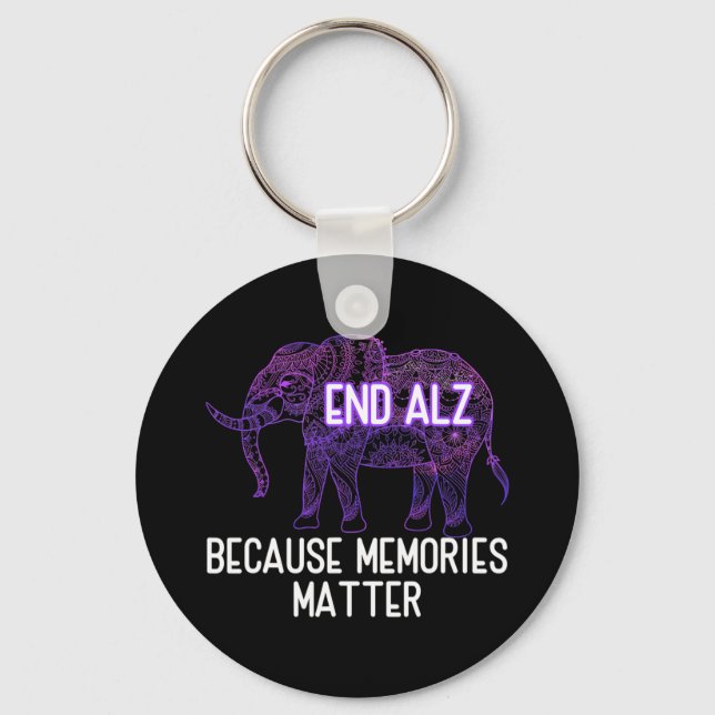 End Heimer Because Memories Problem Elephant Heime Key Ring (Front)