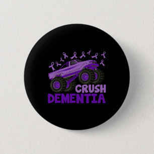 End Heimer Crush Dementia Heimerheimer Awareness  6 Cm Round Badge