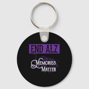 End Heimer - Cute Heimerheimer Awareness Graphic S Key Ring