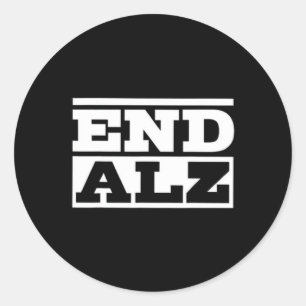 End Heimer Heimerheimer's Brain Awareness Month Su Classic Round Sticker