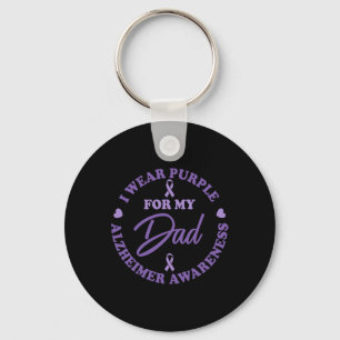 End Heimer I Wear Purple For My Dad Heimerheimer A Key Ring