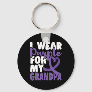 End Heimer I Wear Purple For My Grandpa Dementia A Key Ring