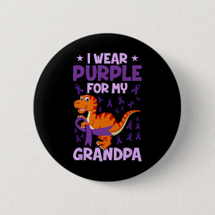 End Heimer I Wear Purple For My Grandpa Heimerheim 6 Cm Round Badge