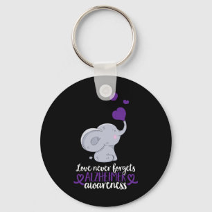End Heimer Love Never Forgets Heimerheimer Awarene Key Ring