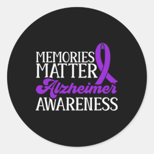 End Heimer Memories Problem Heimerheimer Awareness Classic Round Sticker