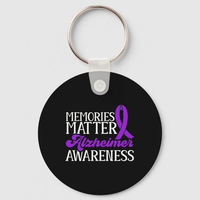 End Heimer Memories Problem Heimerheimer Awareness Key Ring (Front)