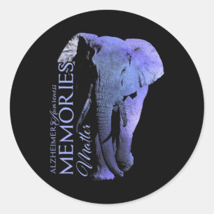 End Heimerheimers And Raise Awareness  Classic Round Sticker