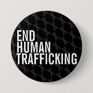 End Human Trafficking 7.5 Cm Round Badge