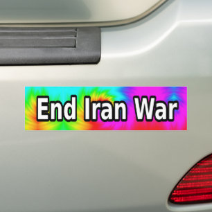End Iran War Bumper Sticker