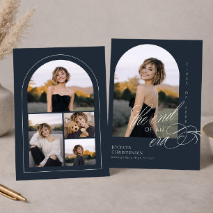 End of an Era Arch Photo Graduation Announcement