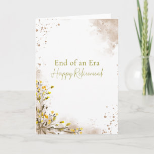 End of an Era Elegant Retirement gift Card