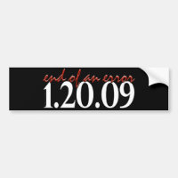 End of an Error - Bumper Sticker