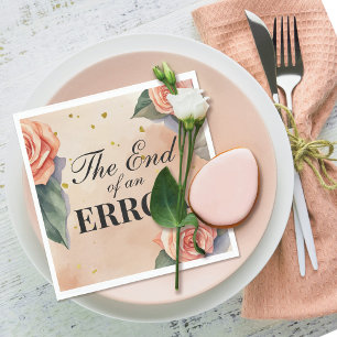 "End of an Error" Divorce Party Napkin
