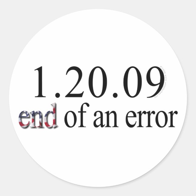 End of an Error - Stickers (Front)
