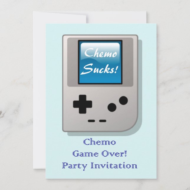 End of Chemo Party Invitation for chemo patient (Front)