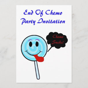 End of Chemo Party Invitation for chemo patient