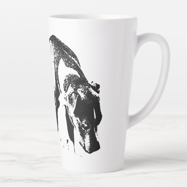 End-of-Day Calm – Thoughtful Canine Latte Mug (Right)