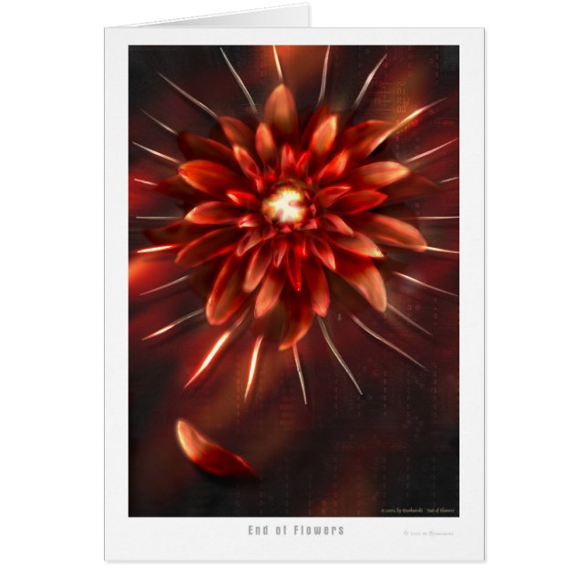 End of flowers - Card (Front)