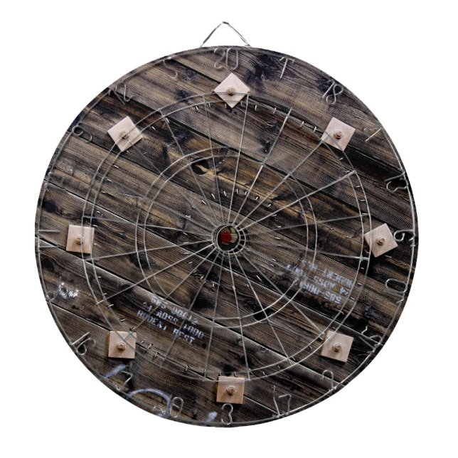 End of Industrial Wire Spool Dartboard (Front)